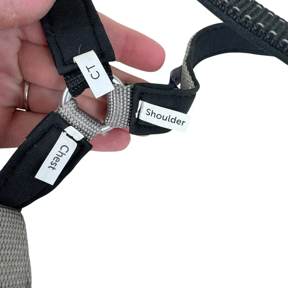 PetSafe Easy Walk Dog Harness Black Gray Adjustable No Pull Front Clip Size‎ M